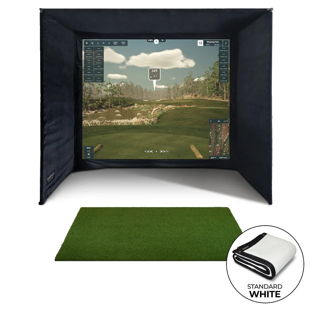 SimSpace Golf Enclosure - White Screen