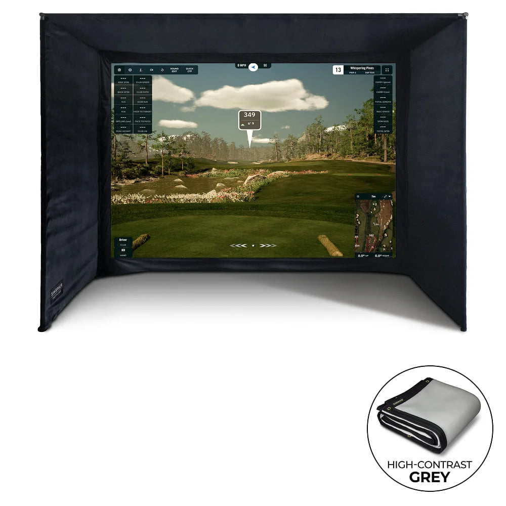 SimSpace Golf Enclosure - UltraMAX Grey Screen