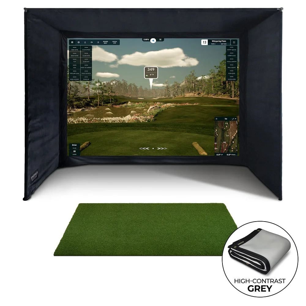 SimSpace Golf Enclosure - UltraMAX Grey Screen