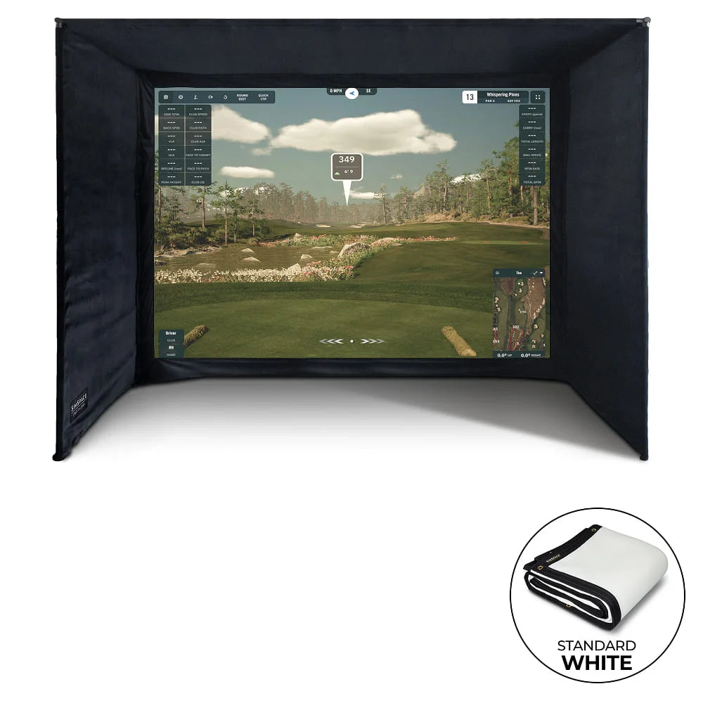 SimSpace Golf Enclosure - White Screen