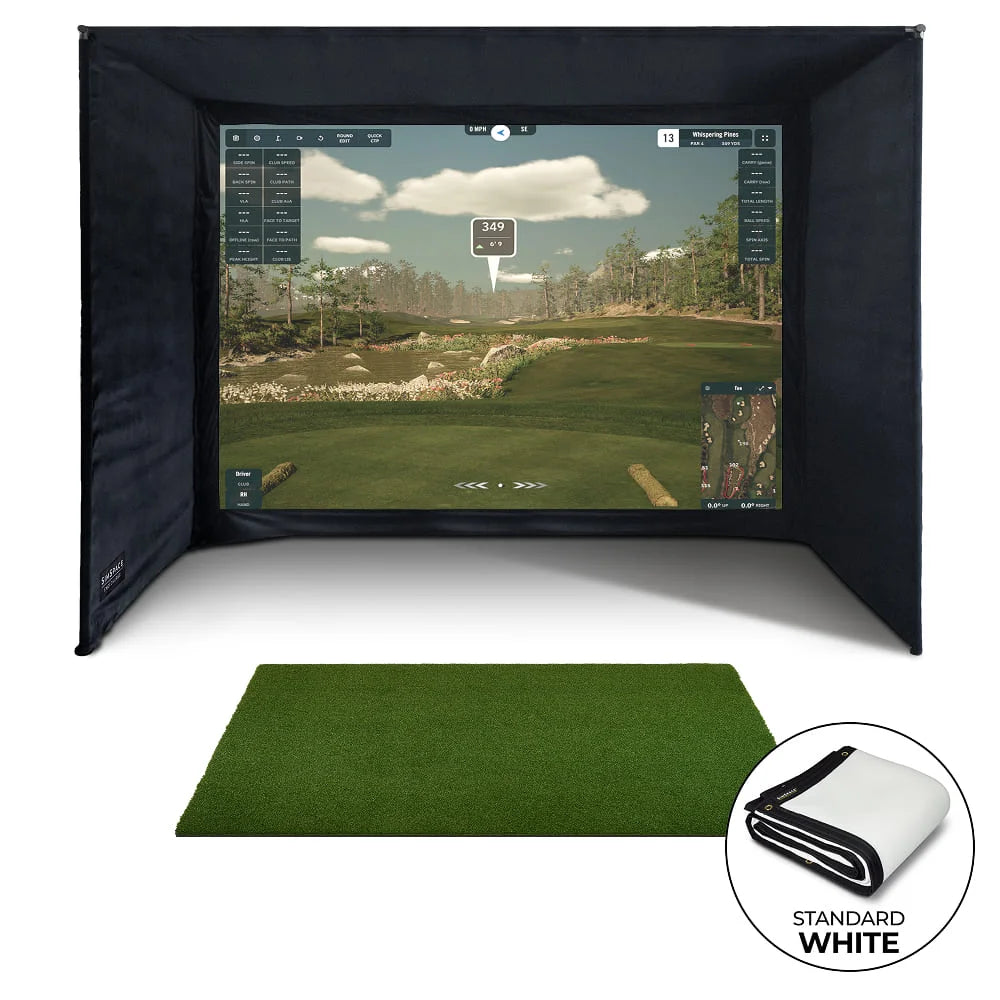 SimSpace Golf Enclosure - White Screen