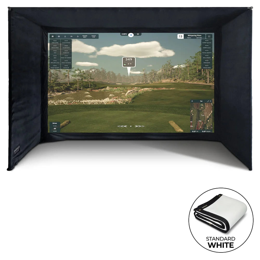 SimSpace Golf Enclosure - White Screen