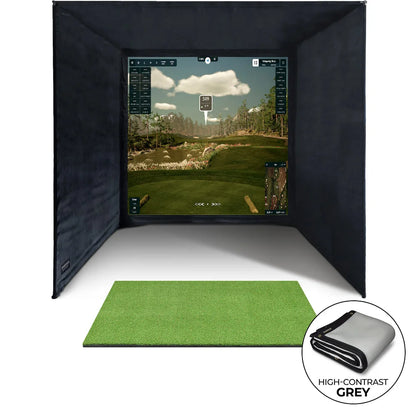 SimSpace Golf Enclosure - UltraMAX Grey Screen