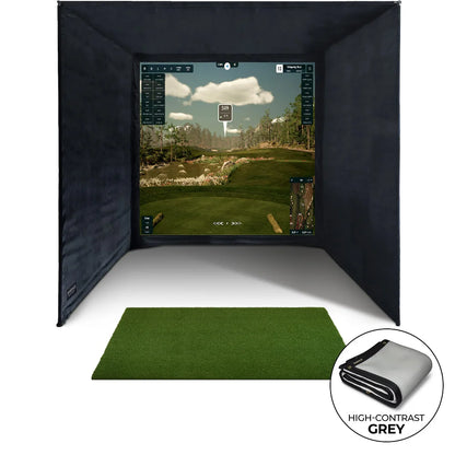 SimSpace Golf Enclosure - UltraMAX Grey Screen