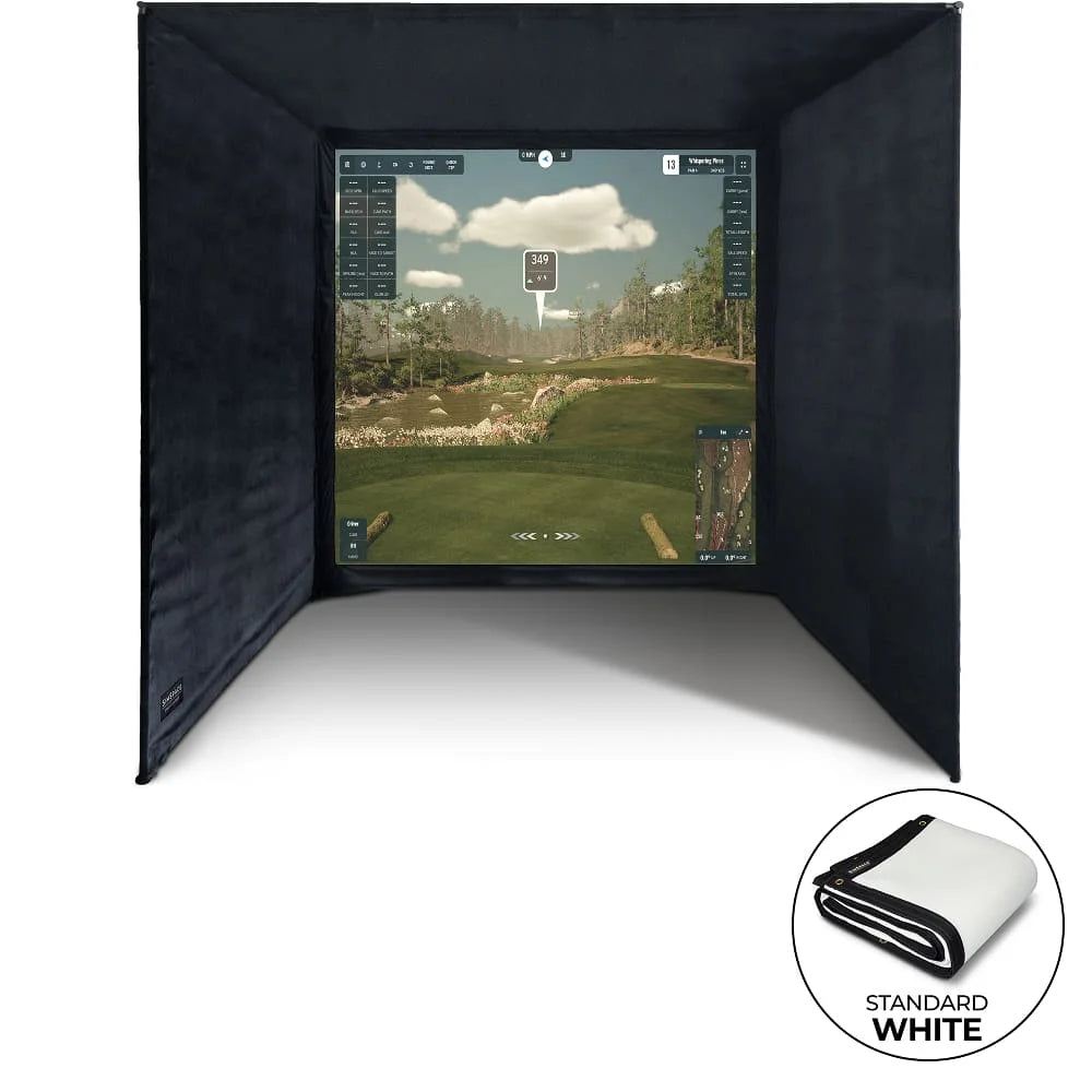 SimSpace Golf Enclosure - White Screen