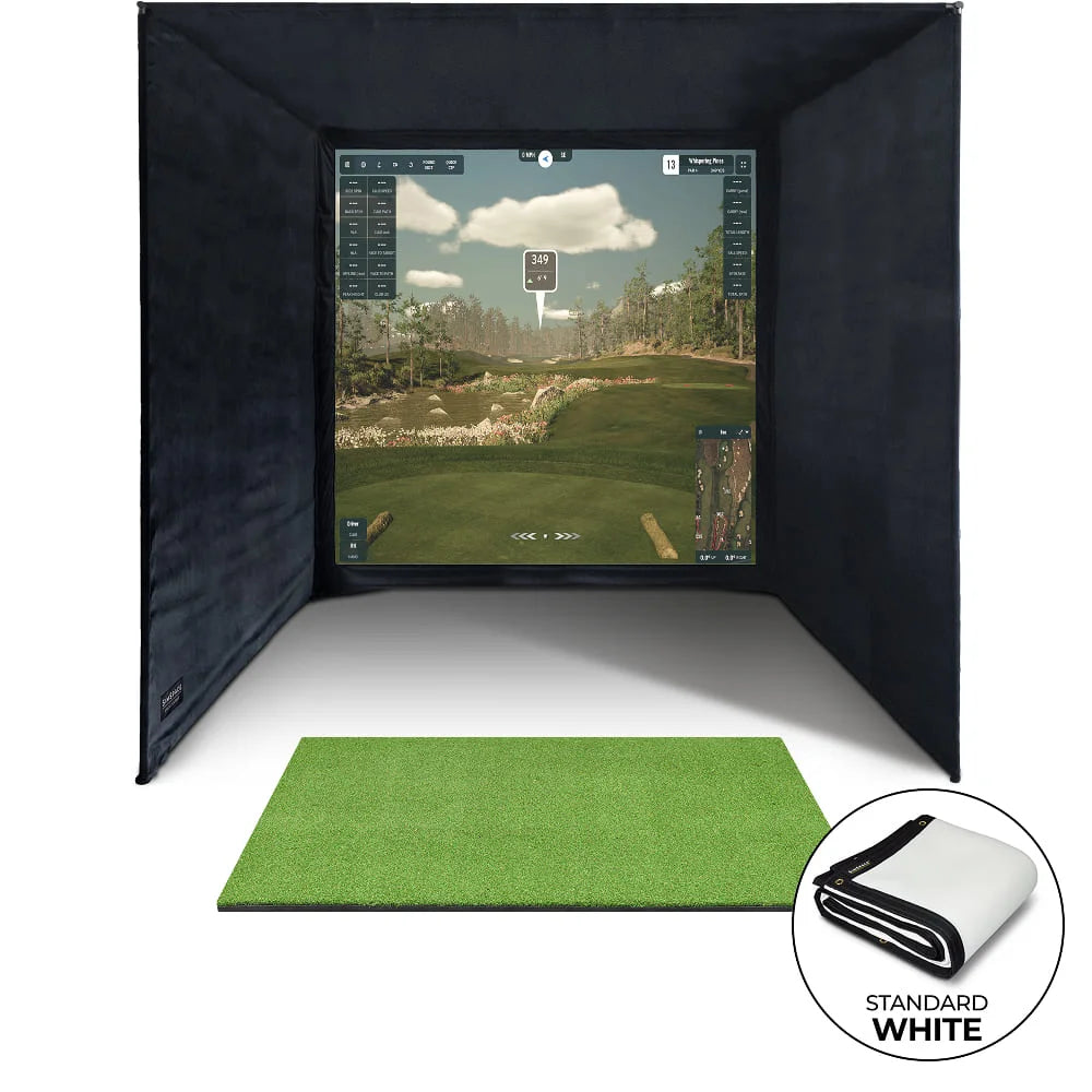 SimSpace Golf Enclosure - White Screen
