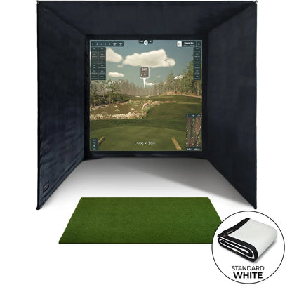SimSpace Golf Enclosure - White Screen