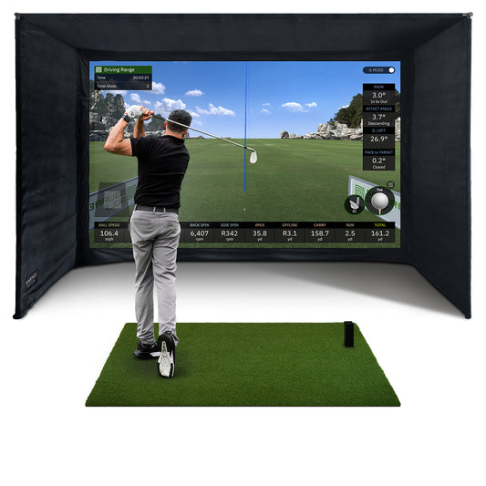Square Golf Enclosure Bundle with UltraMAX Screen