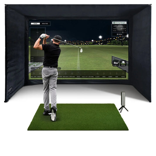 Square Golf Omni Enclosure Bundle with UltraMAX Screen