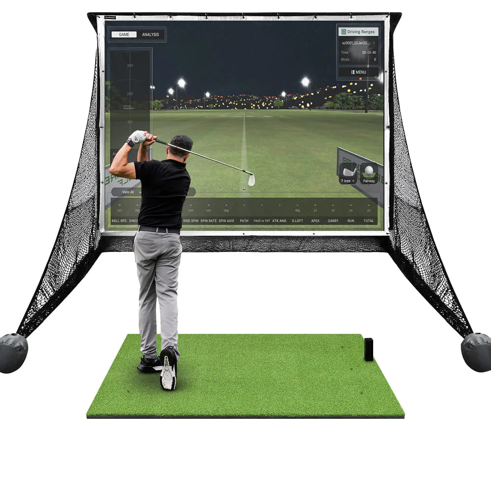 Quadratisches Golf-Übungsnetz-Paket