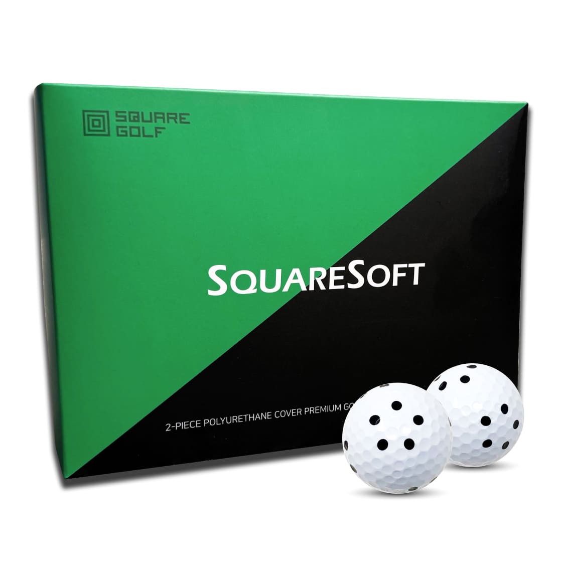 Square Golf Dotted Golf Balls (12 pack)