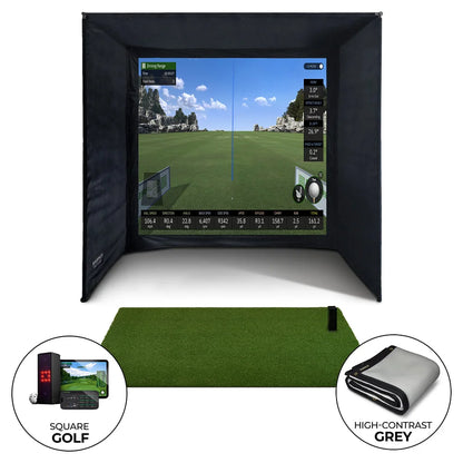 Square Golf Enclosure Bundle with UltraMAX Screen