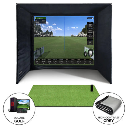 Square Golf Enclosure Bundle with UltraMAX Screen