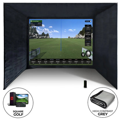 Square Golf Enclosure Bundle with UltraMAX Screen