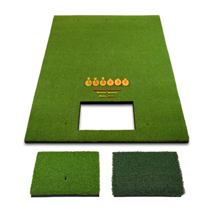 Standard Slim Switchable Hitting Mat 1.5m x 1.2m (4' 11" x 3' 11")