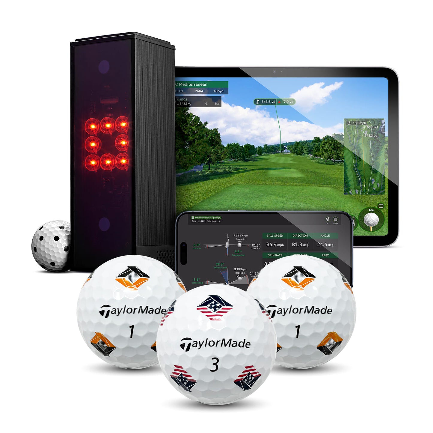 TaylorMade TP5/TP5x pix Practice Balls (3 Pack)