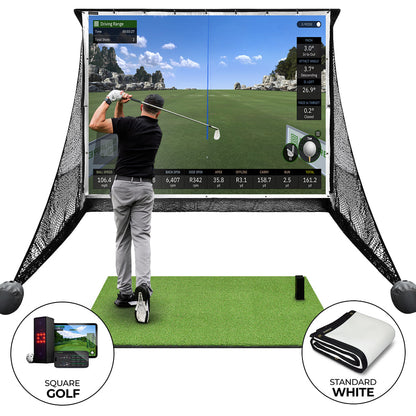 Square Golf Practice Net Bundle