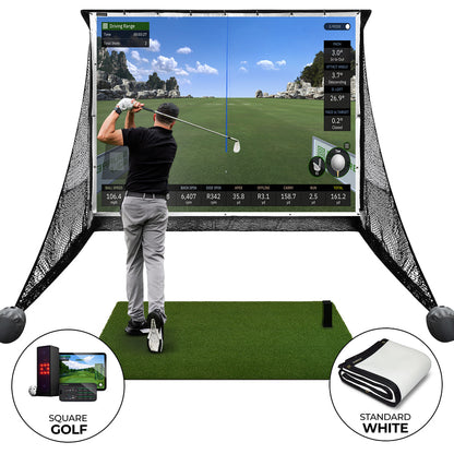 Square Golf Practice Net Bundle
