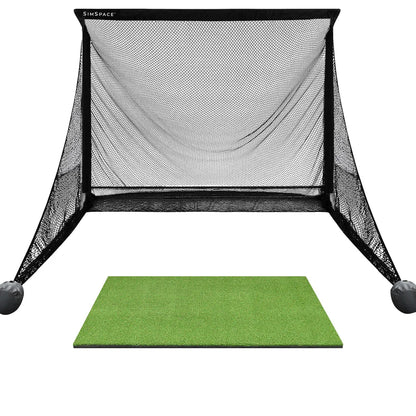 SimSpace Wide Deluxe Practice Net + Impact Screen